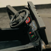 Police Jeep Style Kids Electric Ride-on | LED Lights with Projector Logo