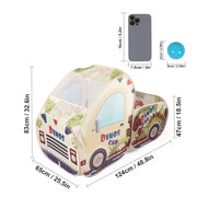 Kids Portable Dinosaur Car Play Tent House | A999-458 Car Style Indoor & Outdoor Tent House