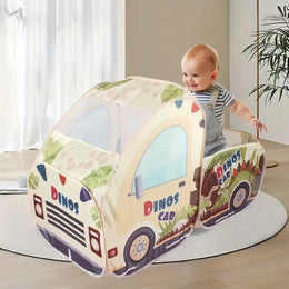 Kids Portable Dinosaur Car Play Tent House | A999-458 Car Style Indoor & Outdoor Tent House