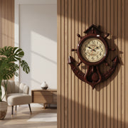 Premium Anchor Style Plastic Pendulum Wall Clock | Decorative Quartz Wall Clock for Home & Office