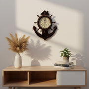 Premium Anchor Style Plastic Pendulum Wall Clock | Decorative Quartz Wall Clock for Home & Office