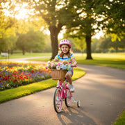 16-Inch Kids Bicycle with Training Wheels & Basket