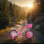16-Inch Kids Bicycle with Training Wheels & Basket