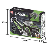 Stunt Rotate Track Car Light Wheel – 54 Pcs Set