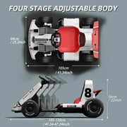 Kids Electric Go Kart Ride-On Toy | BDQ-8 Go Kart Racing Ride on Car