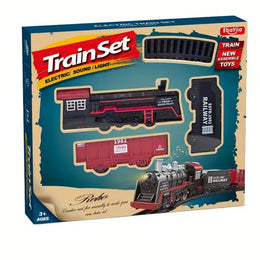 Electric Train Set with Sound & Light | BJ2308A Coal Train Play Set