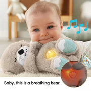 Breathing Bear Plush Toy with Sound