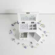 Multiple Compartments Wooden Jewelry Box