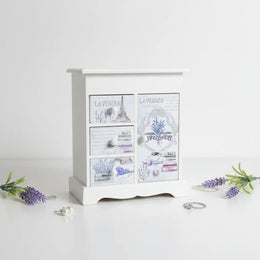 Multiple Compartments Wooden Jewelry Box