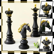 Luxury Chess Piece Decorative Showpiece