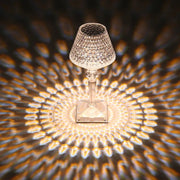 Rechargeable Acrylic Crystal Table Lamp with color changing