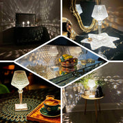 Rechargeable Acrylic Crystal Table Lamp with color changing