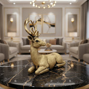 Luxury Black or Gold Deer Statue