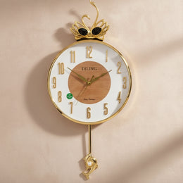 Diling Luxury Swan Wall Hanging Clock