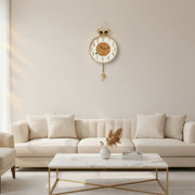 Diling Luxury Swan Wall Hanging Clock