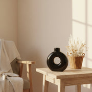 2Pcs Donut Style Ceramic Vase Set