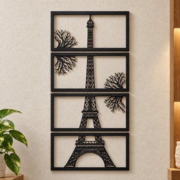 Eifel Tower Wooden Wall Frame