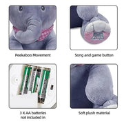 Musical Elephant PEEK A BOO Stuff Toy | Plush Stuff Toy For Kids