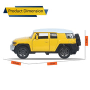 Toyota FJ SUV 1:32 Die Cast Dinky Metal Pullback Toy car