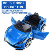 F8 12V Battery Operated Ride On Car for Kids | Ferrari inspired design Kids Car
