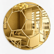 Football Acrylic Wall Mirror