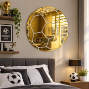 Football Acrylic Wall Mirror