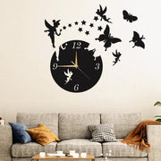 Fairy Style Wooden Wall Clock