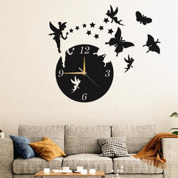 Fairy Style Wooden Wall Clock