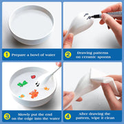 Doodle Water Painting Floating Markers 8Pcs with spoon