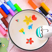 Doodle Water Painting Floating Markers 8Pcs with spoon