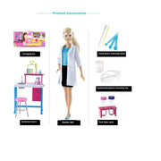 Barbie Doll Scientist Play Set GBF78