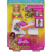 Barbie Crayola Rainbow Fruit Surprise Doll GBK18