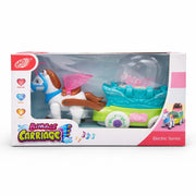 Electric Bubble Carriage Toy with Lights & Music