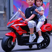 Kids Electric 12V Ride on Bike | HLW-1688 BMW Sports Bike with support wheels