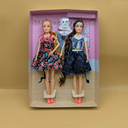 Fashion Girl Twin Dolls Set – Stylish Dress-Up Dolls for Girls (3+ Years)