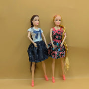 Fashion Girl Twin Dolls Set – Stylish Dress-Up Dolls for Girls (3+ Years)