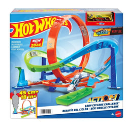 Hot Wheels Action Loop Cyclone Challenge Track Set HTK16 | Hot Wheels Track