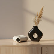 2 Pcs Modern Hollow Ceramic Vase Set