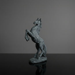 Modern Rearing Horse Statue Decor