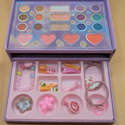 Unicorn All in One Kids Beauty Makeup Kit | 3 Compartment Makeup Kit