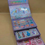 Unicorn All in One Kids Beauty Makeup Kit | 3 Compartment Makeup Kit