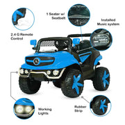 Electric 12V Rechargeable Ride on Jeep | Jeep with Remote Control