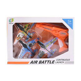 Air Battle Continuous Launch Foam Plane Gun Toy Set | K906 Plane Gun