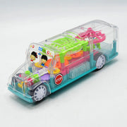 Transparent Gear School Bus With Light & Sound