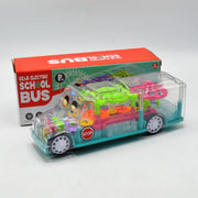 Transparent Gear School Bus With Light & Sound