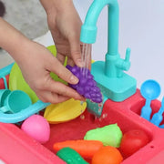 Kitchen Dishwasher Sink Toy With Running Water