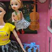 Musical Fashion Doll Playset with Instruments