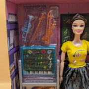 Musical Fashion Doll Playset with Instruments