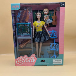 Musical Fashion Doll Playset with Instruments