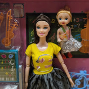 Musical Fashion Doll Playset with Instruments